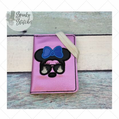 Mouse With A Bow And Sunglasses Mini Notebook Cover