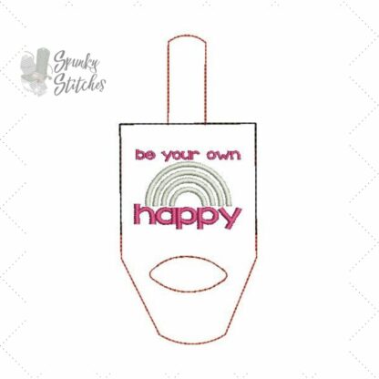 Be Your Own Happy Hand Sanitizer Holder Key Fob