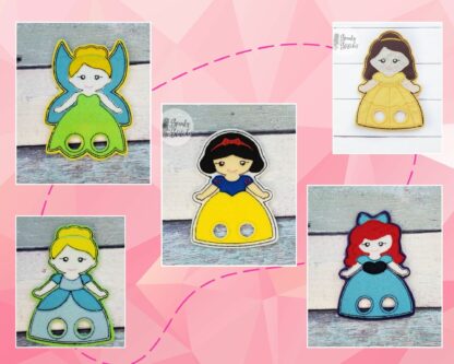 5 Princess Two Finger Puppet Set