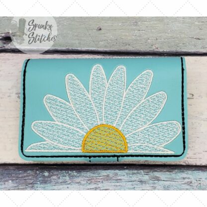 Half Daisy Mini Zipper Wallet