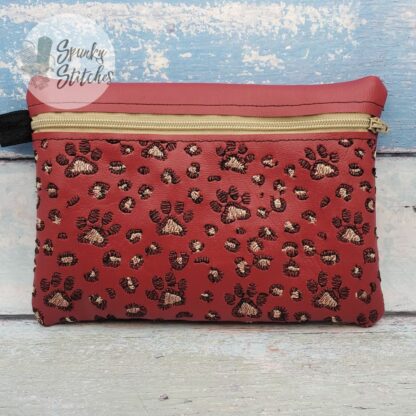 Leopard Paw Zipper Bag