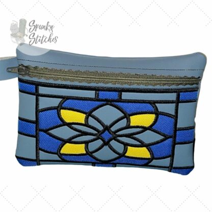 Flower Glass Zipper Bag