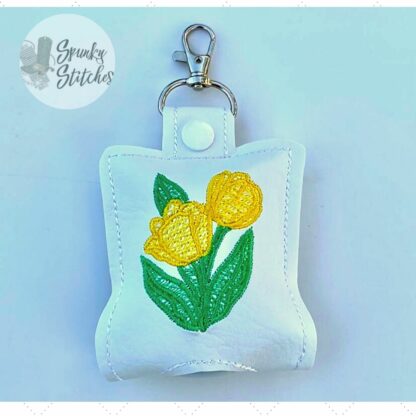 Tulip Hand Sanitizer Holder Key Fob