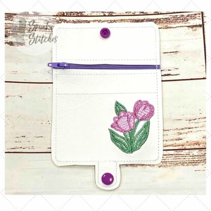 Tulip Mini Zipper Wallet