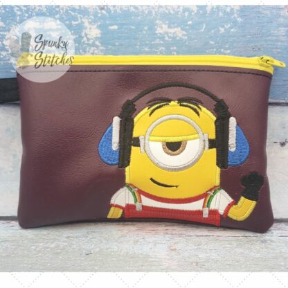 DJ Stu Yellow Guy Zipper Bag