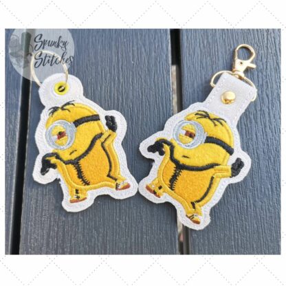 Little Yellow Guy Kung Fu Stu Key Fob and Zipper Pull