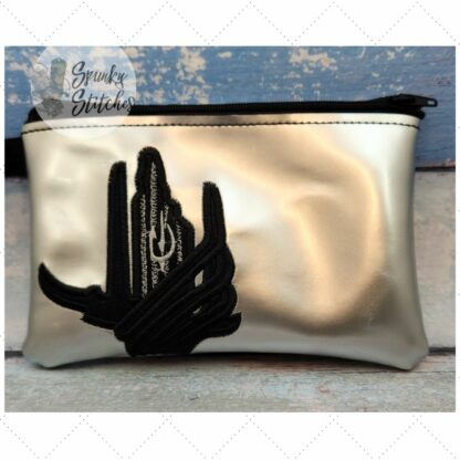 Black Sword Zipper Bag