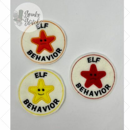 Elf Behavior Badge Set of 3