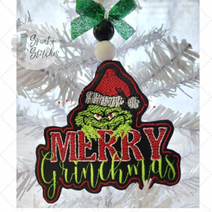 Mean Green Merry Grinchmas Sketch Ornament (not Fill) - Image 2