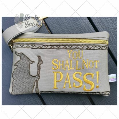 You Shall Not Pass Zipper Bag