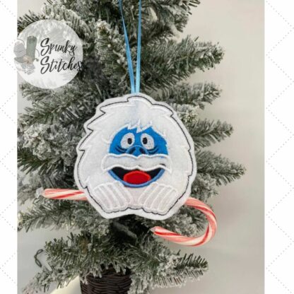 Yeti Candy Cane Holder Ornament