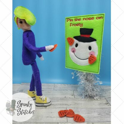 Pin The Nose On Frosty Elf Activity