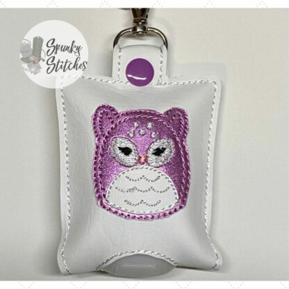 Squishy Owl Hand Sanitizer Holder Key Fob