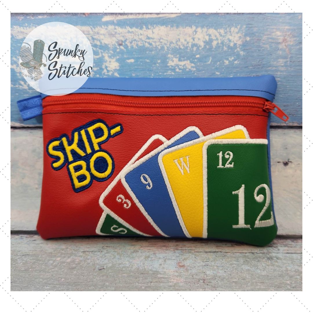 Skip Bo Game Zipper Bag