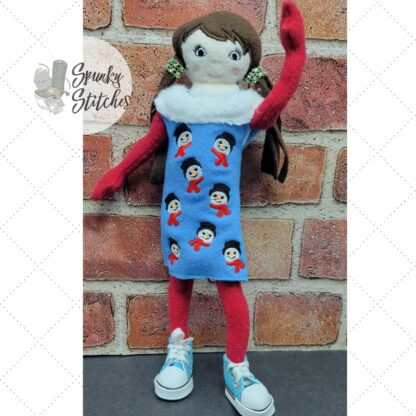 Snowman Sleeveless Elf Dress