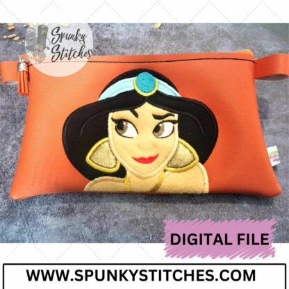 Arabian Princess Side Eyes Zipper Bag