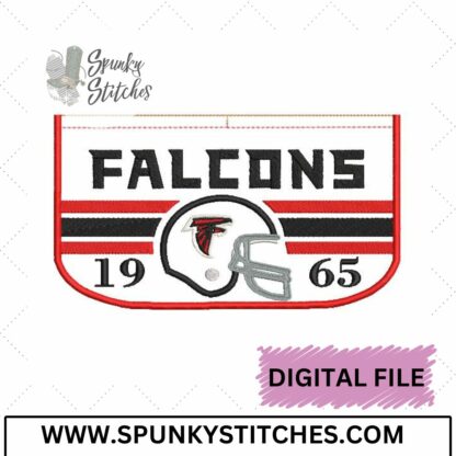 Falcons Football Trifold Zipper Wallet Top ADD ON (wallet isn't included)