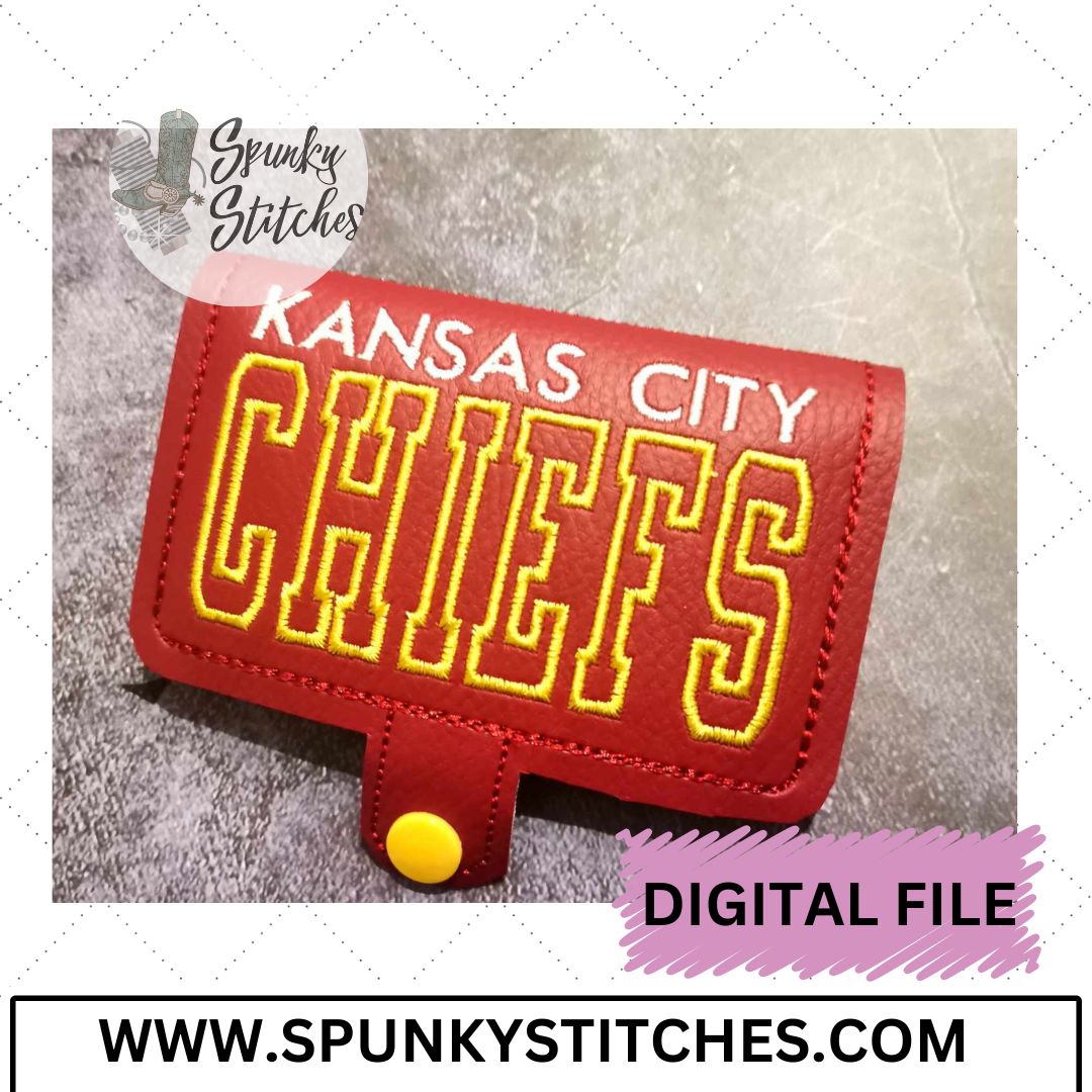 Chiefs Football Mini Zipper Wallet