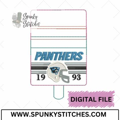 Panther Football Mini Zipper Wallet