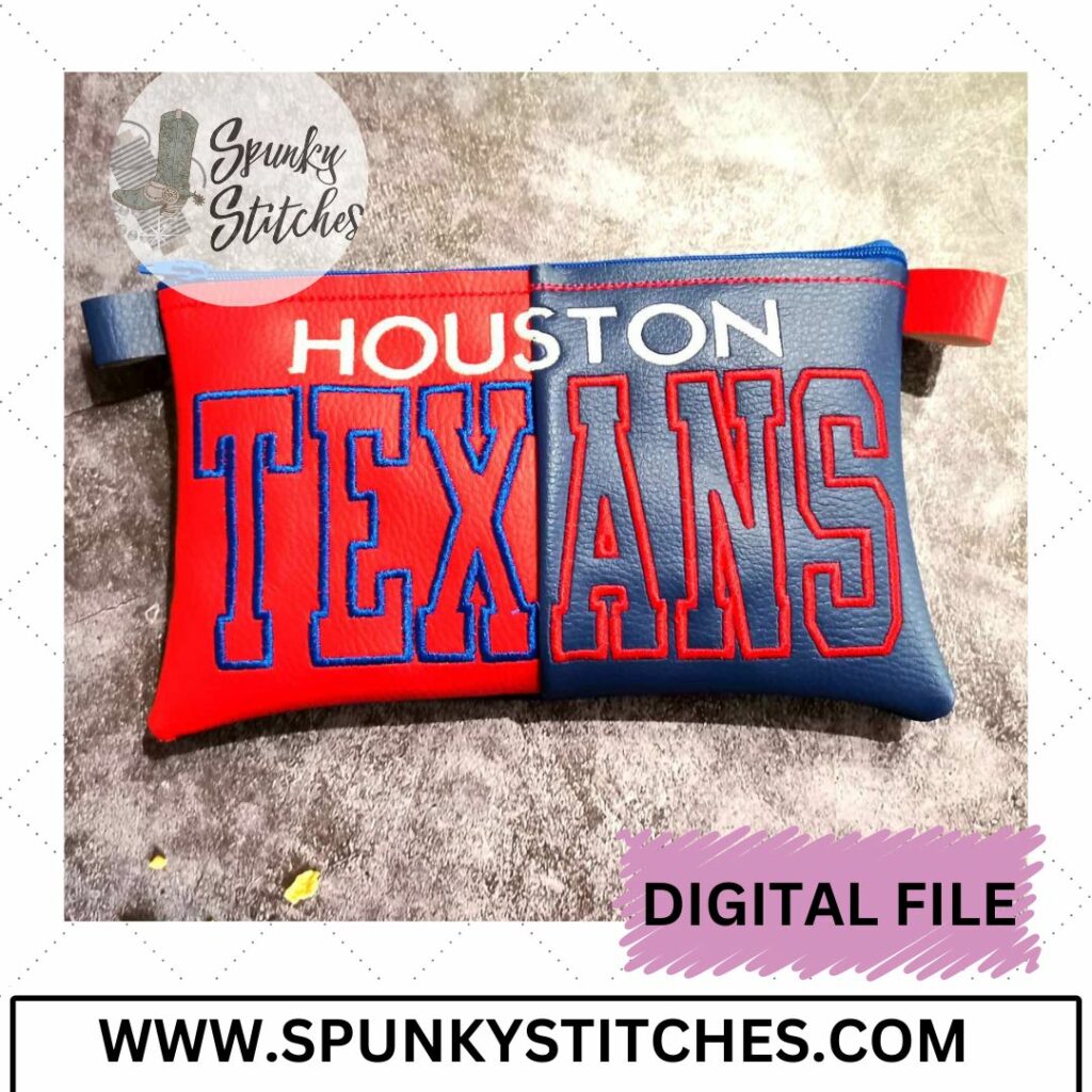 Texans Split Zipper Bag