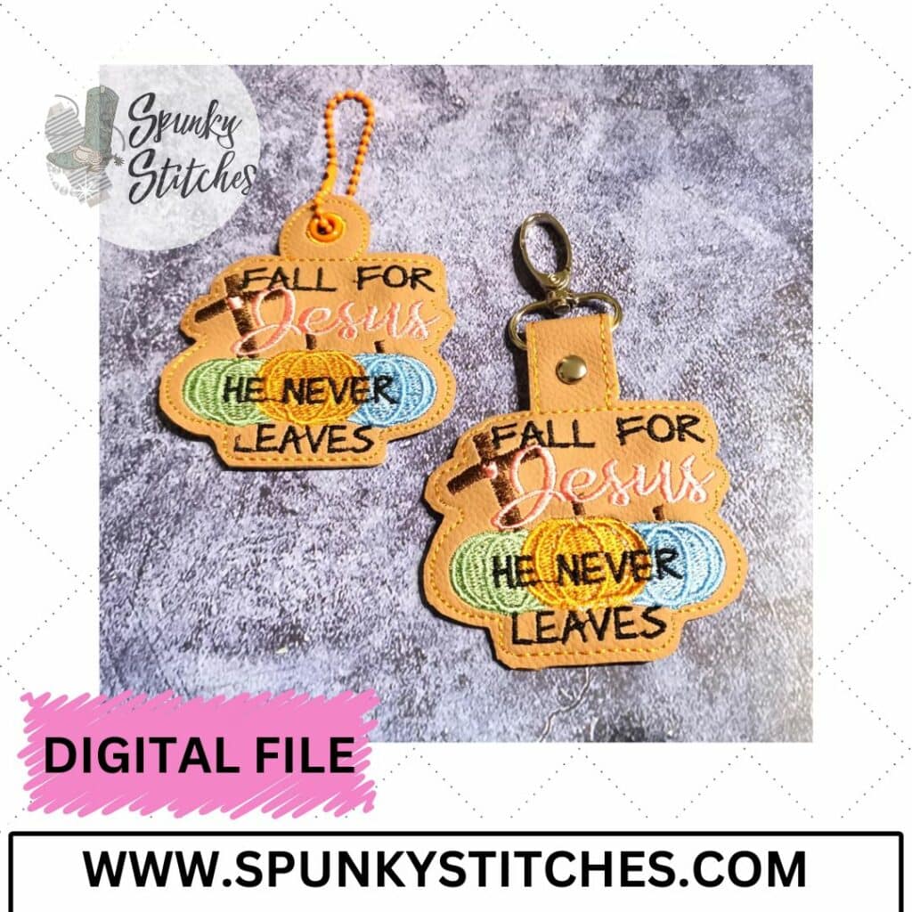 Fall For Jesus Key Fob and Zipper Pull