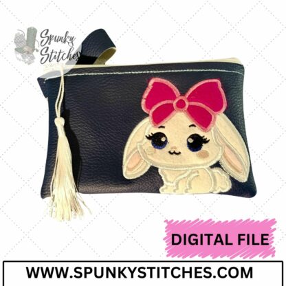 Big Bow Bunny Zipper Bag