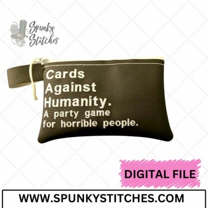 Humanity Cards Zipper Bag