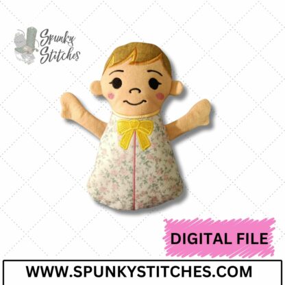 Baby With Hair Stuffy (Swaddle Not Included)