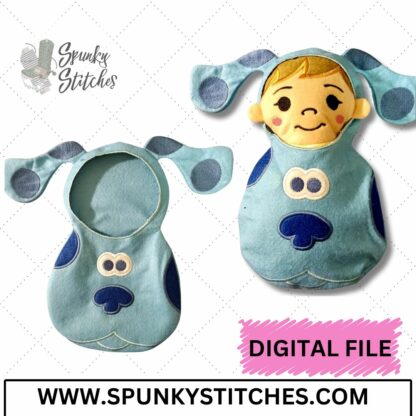 Baby Blue Dog Swaddle (Baby Not Included) - Image 2