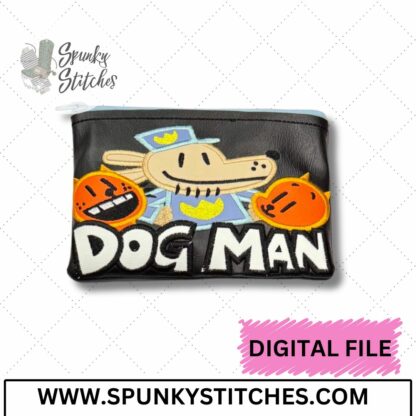 Dog man Zipper Bag