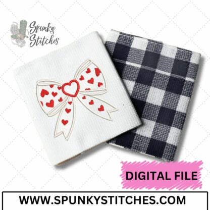 Heart Bow Applique