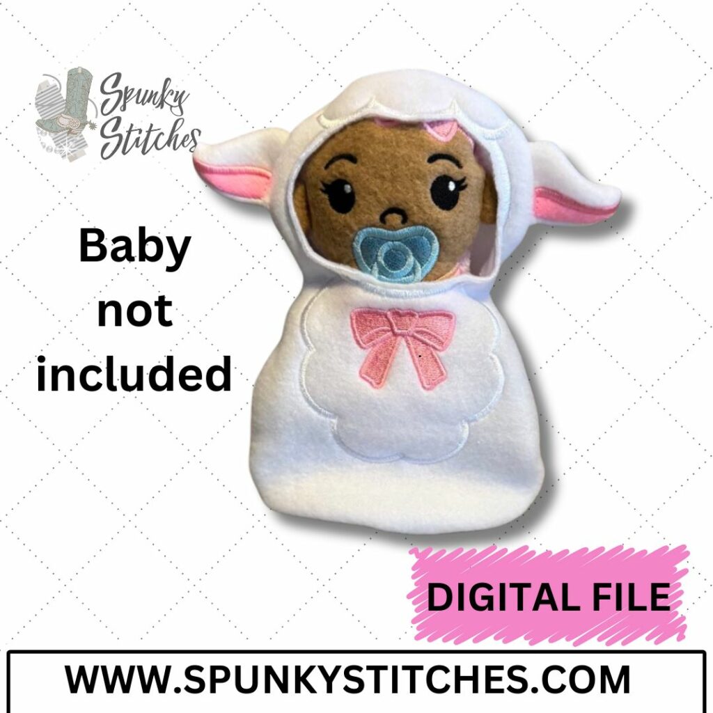 Baby Lamb Swaddle (Baby Not Included)