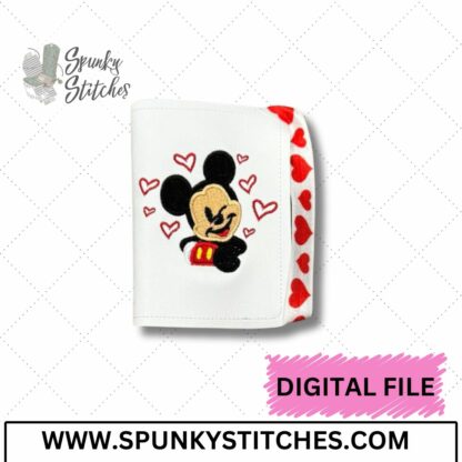 Boy Mouse Hearts Mini Notebook Cover