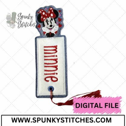 Girl Mouse Hearts Bookmark