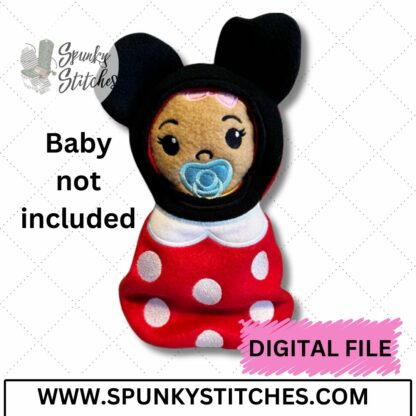 Baby Girl Mouse Swaddle (Baby Not Included)