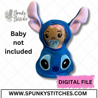 Baby Blue Alien Swaddle (Baby Not Included)