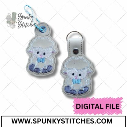 Baby Lamb Key Fob and Zipper Pull