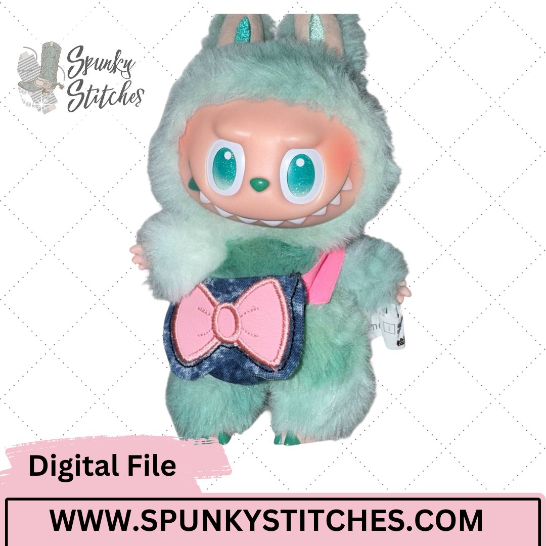 Bubu Monster Bow Purse Digital Embroidery File - Image 2
