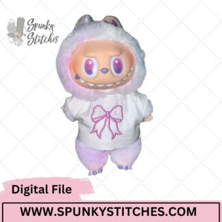 Bubu Monster Bow Shirt Digital Embroidery File