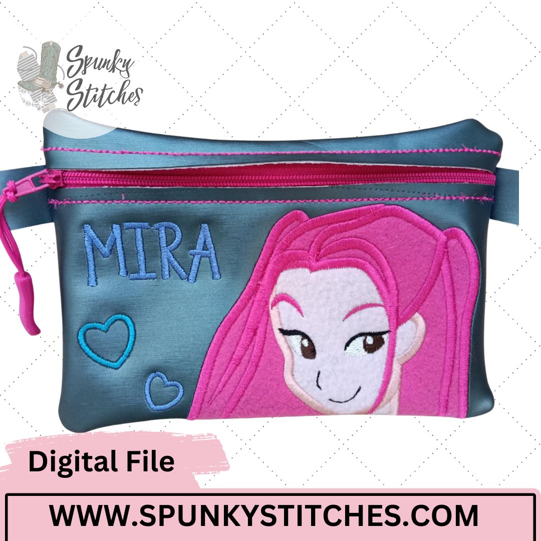 Mira Zipper Bag Embroidery File