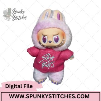 Bubu Monster Saja Boys Shirt Digital Embroidery File