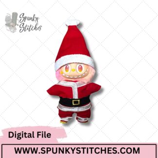 Bubu Monster Santa Costume Digital Embroidery File