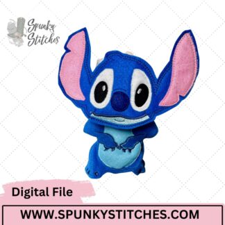 Bubu Monster Blue Alien Costume Digital Embroidery File