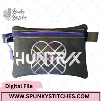 Huntrix Zipper Bag Embroidery File