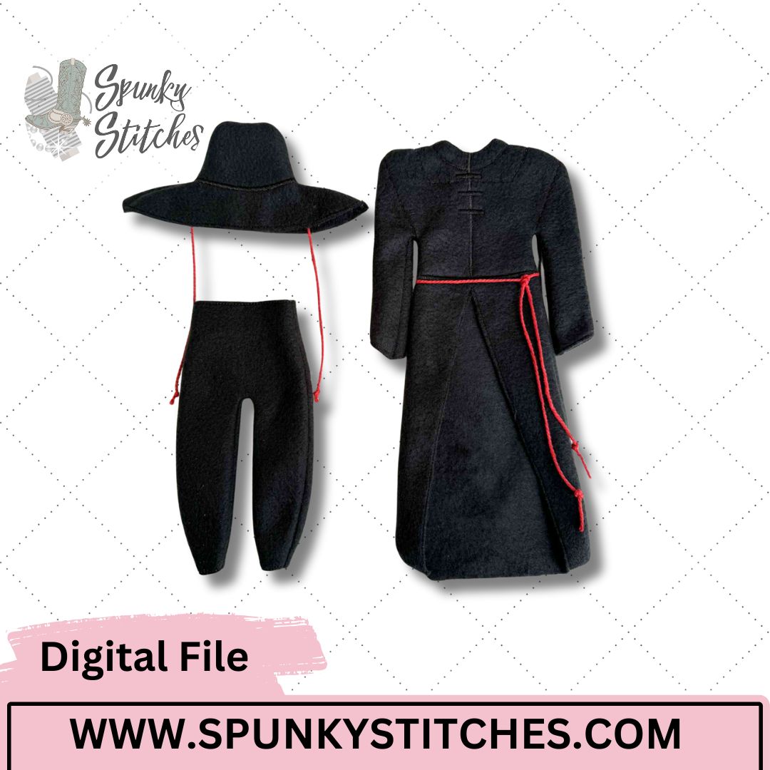 Jinu Elf Outfit Digital Embroidery File