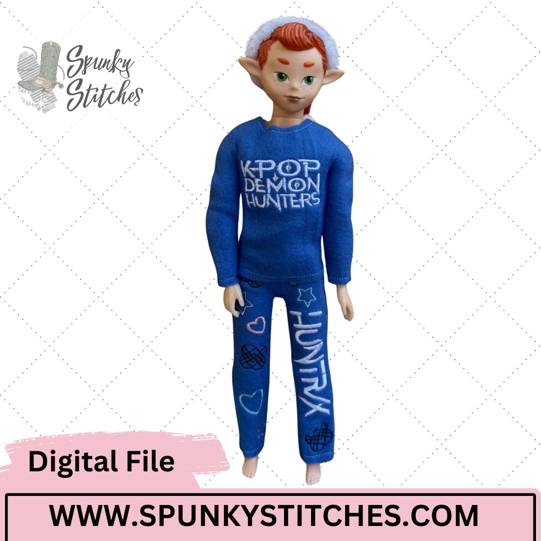 KPOP Elf Outfit Digital Embroidery File