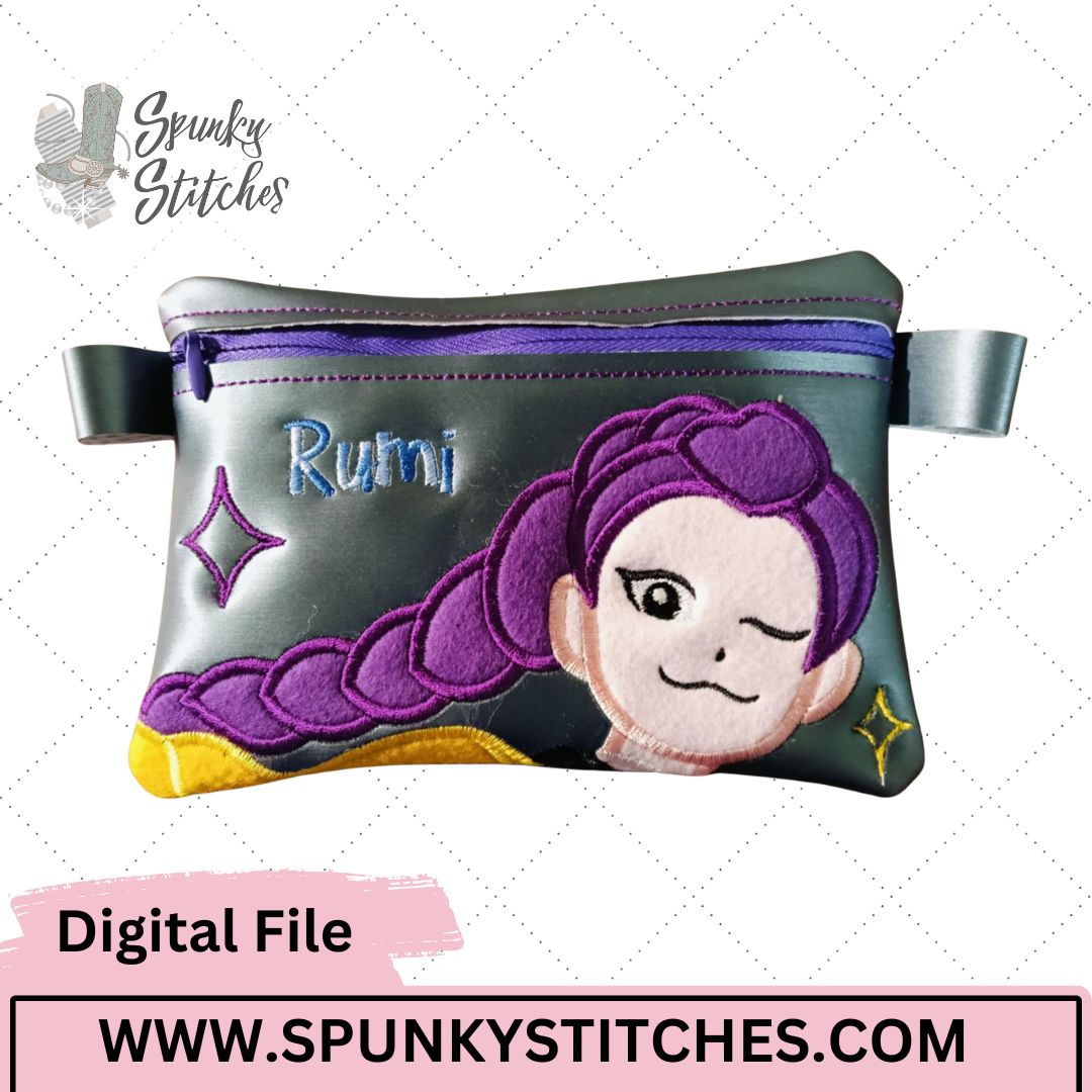 Rumi Zipper Bag Embroidery File