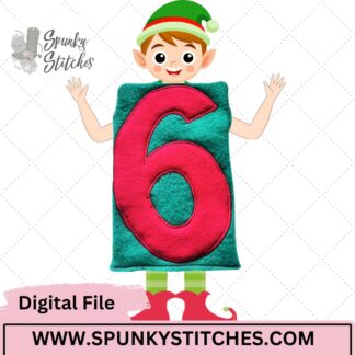 6 elf slipover costume embroidery file