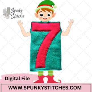 7 elf slipover costume embroidery file