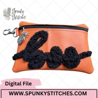 Boo Yarn ITH Zipper Bag Embroidery File